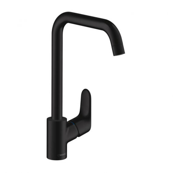 

Кухонный смеситель однорычажный HANSGROHE FOCUS M41 31820670 черный матовый (68821)