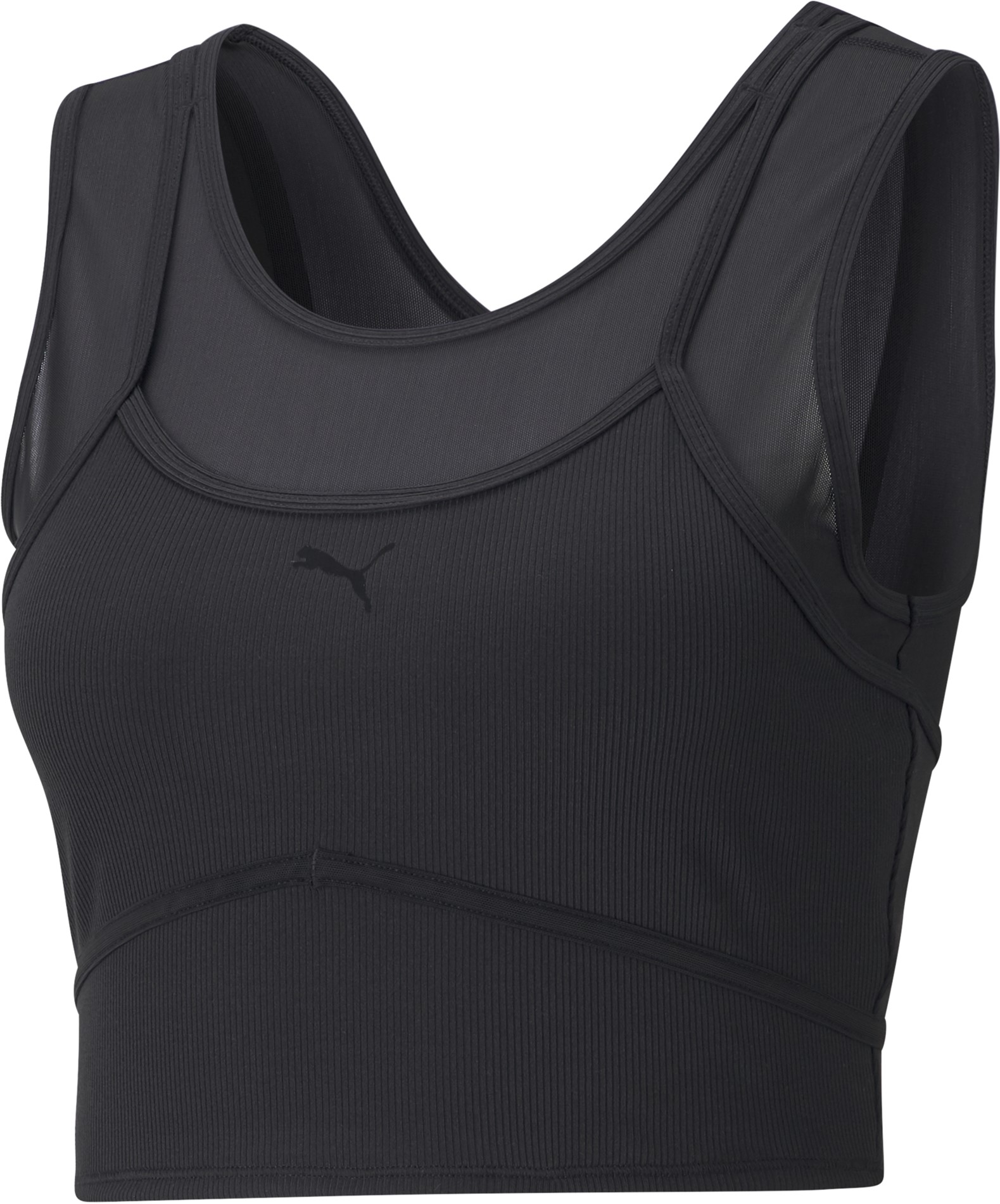 

Спортивный топ Puma Studio Layered Crop Top 52022301 S Black