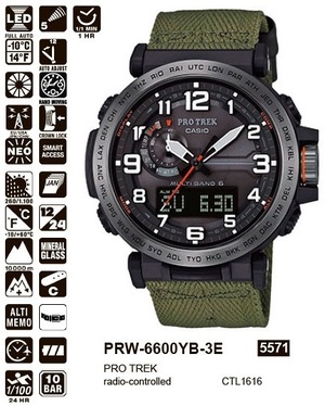 

Часы CASIO PRW-6600YB-3ER