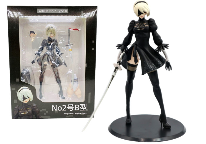

Фигурка боевой робот Мисс Автомата NieR: Automata 2В Authentic Bring Arts 30 см games NRA 22.94