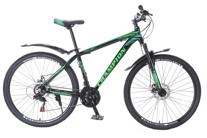 

Велосипед Champion Lector 27.5"17" Черный-Зеленый