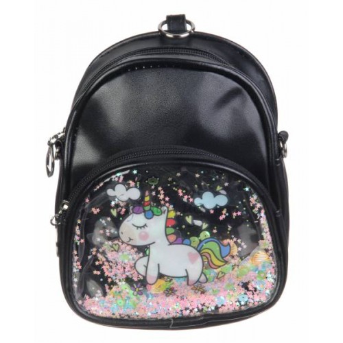 

Рюкзак-сумка для девочек Единорог Moon Unicorn 83-3141 черный