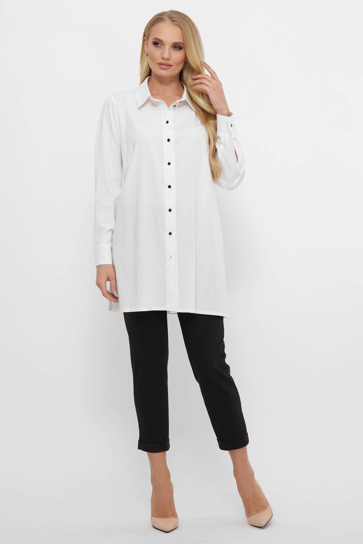 

Длинная рубашка Tatiana ПАТИ белая, Длинная рубашка Tatiana ПАТИ белая 56