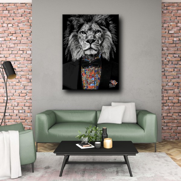 

Картина на холсте Урбан Арт Lion Art 90x120 см.