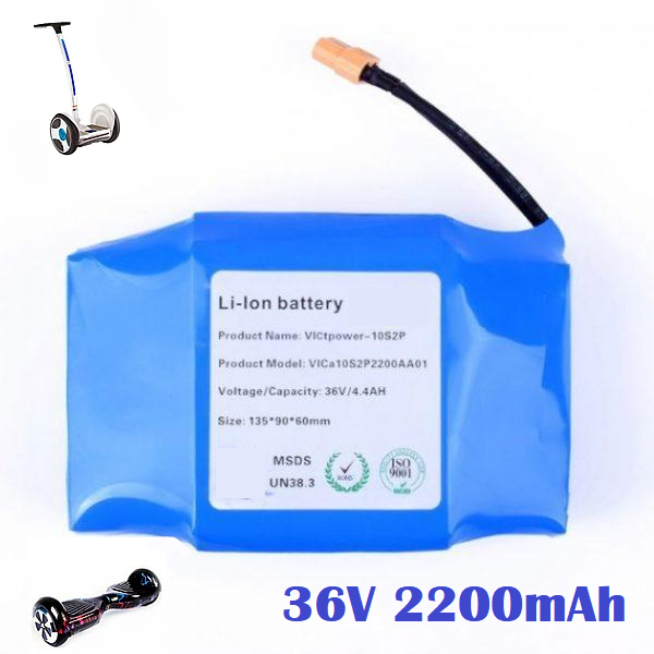 

Високоякісна Li-ion акумуляторна батарея EcoTBH 10S2P 36V 2200mAh для гіроборда