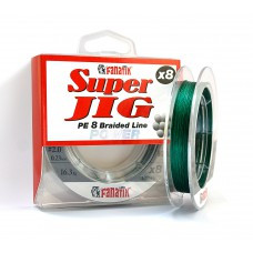 

ШНУР плетінь FANATIK Super Jig PE X8 100 m #0,6 0.12 mm 6.9 kg GREEN