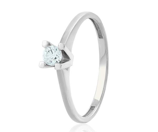 

Кольцо с камнем SWAROVSKI Zirconia "Амстердам", КД4116/1SW, белое золото, 16.5 размер