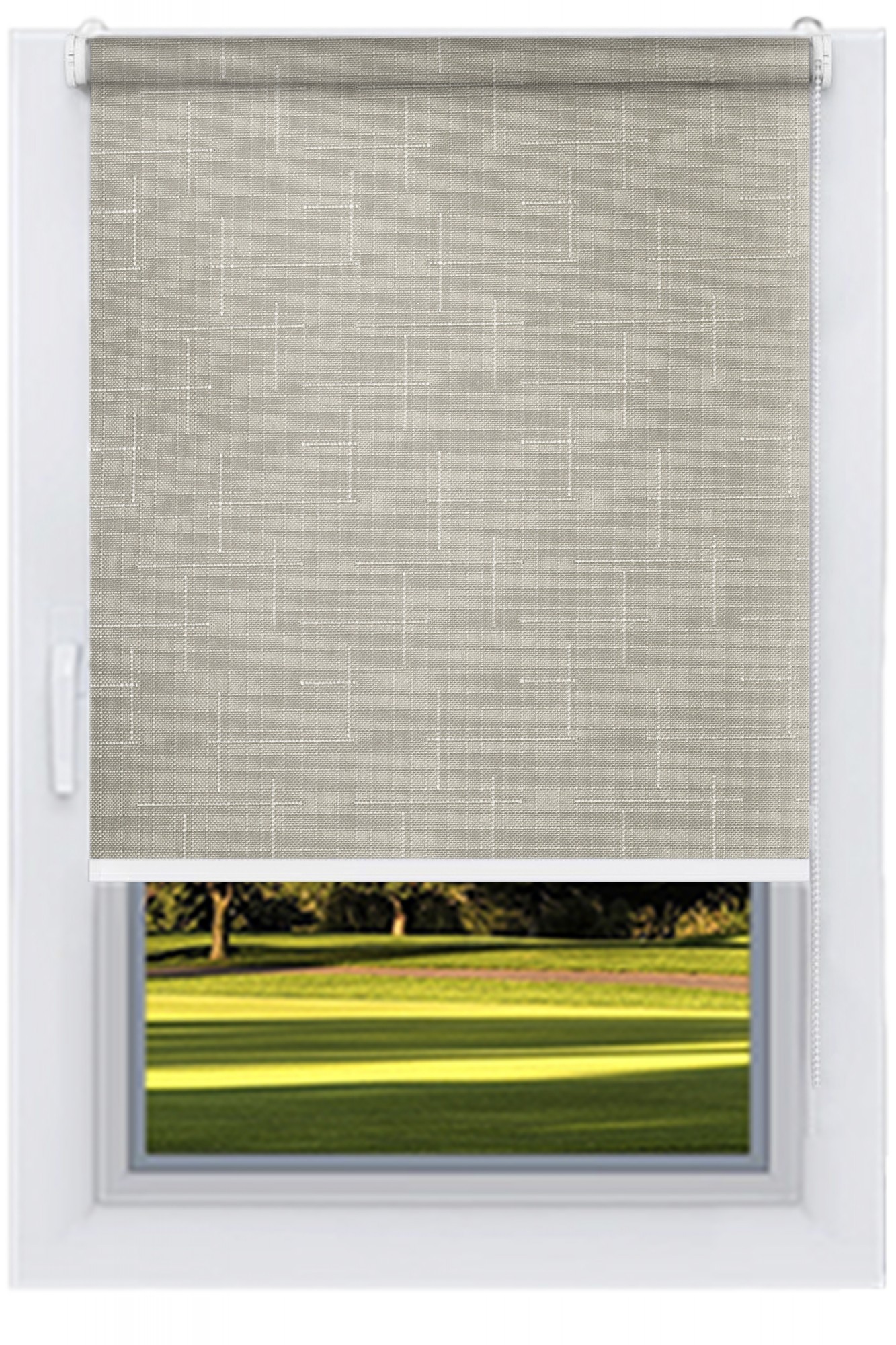 

Ролета тканевая DECOLUX 182х160 LEN Серый вал 32