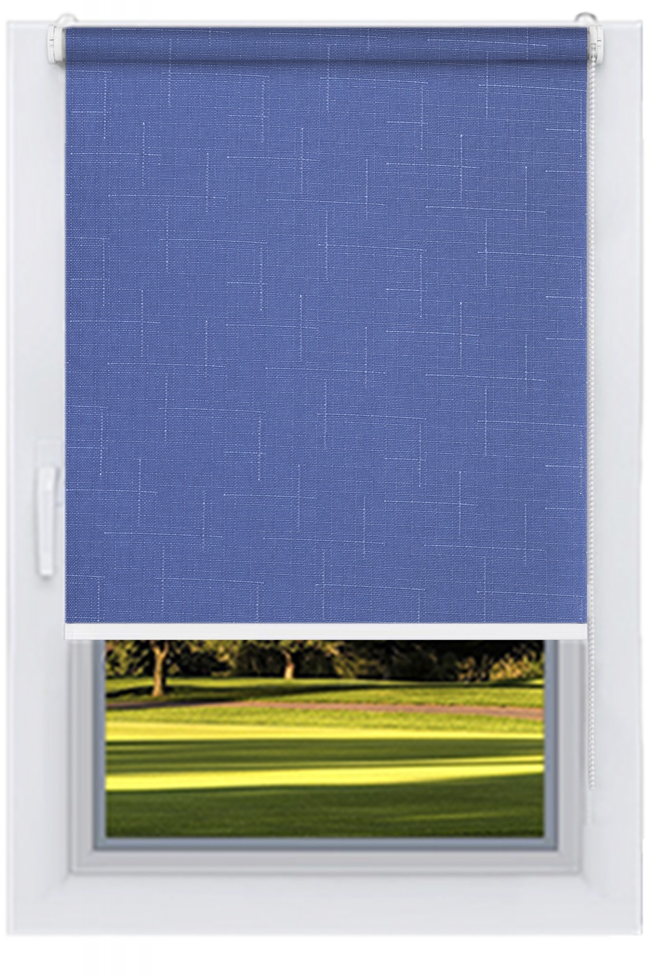 

Ролета тканевая DECOLUX 126x160 LEN Джинсы вал 25