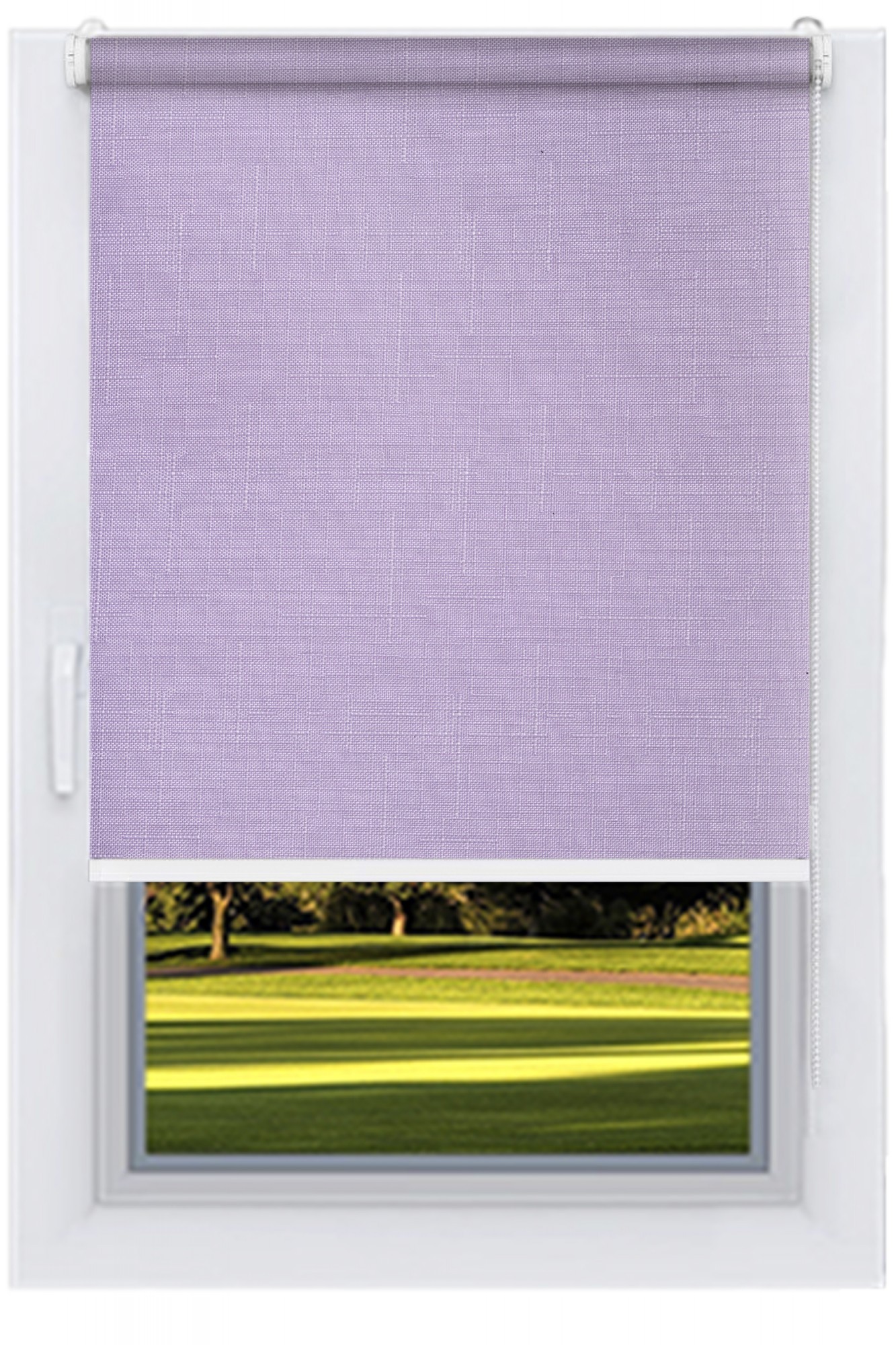 

Ролета тканевая DECOLUX 234х160 LEN Лиловый вал 32