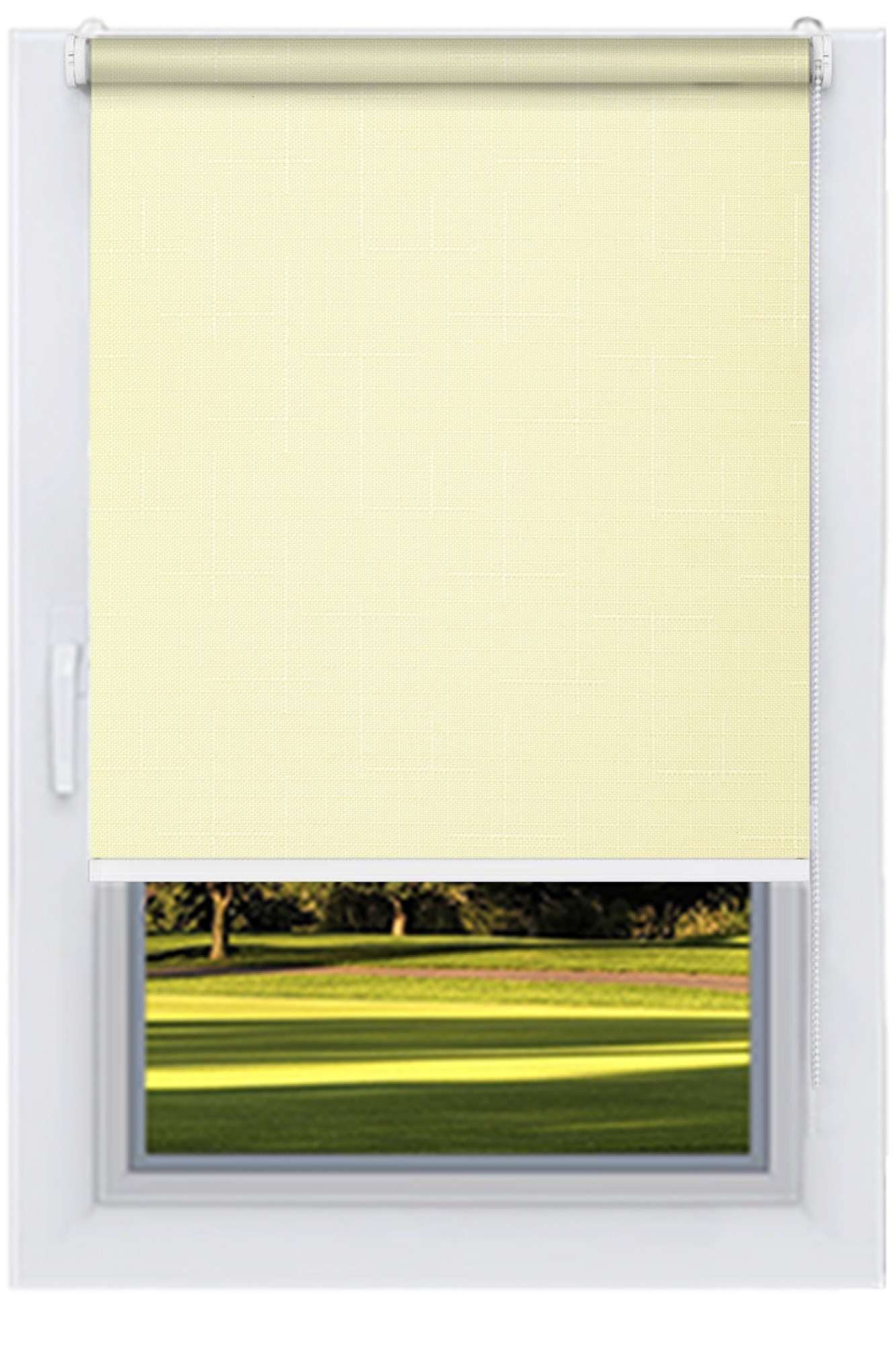 

Ролета тканевая DECOLUX 156х250 LEN Ваниль вал 25