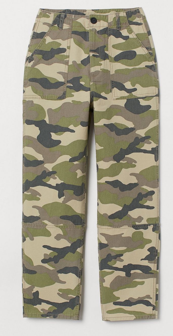 

Брюки H&M 0716947_камуф  Зеленые, Брюки H&M 0716947_камуф 34 Зеленые