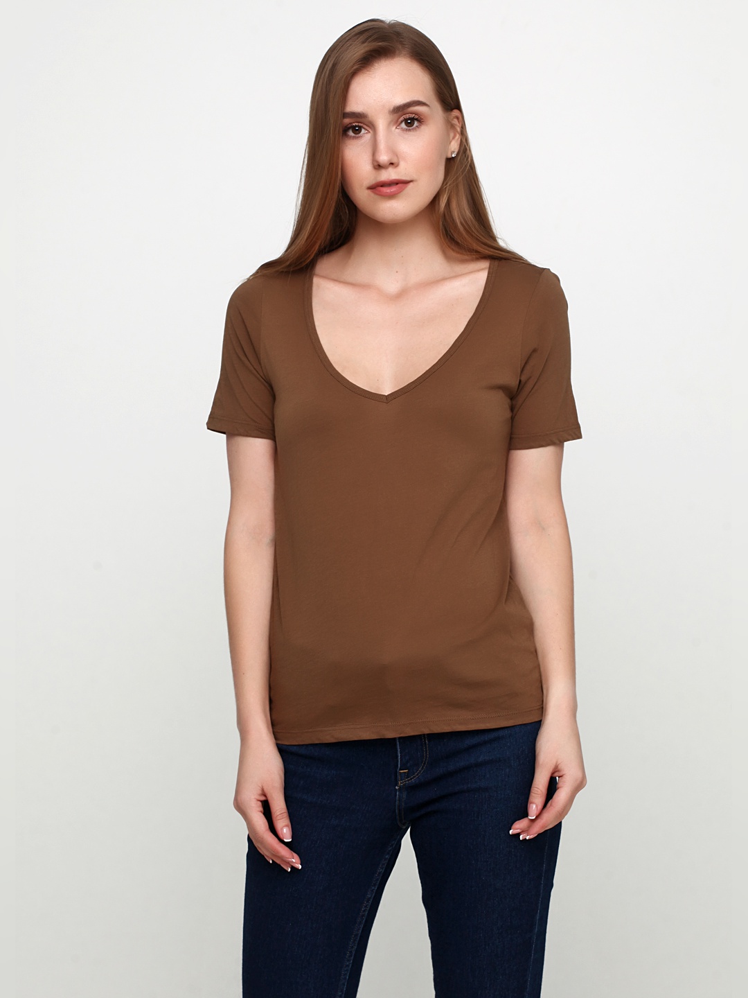

Футболка H&M 0639558 32 Коричневая