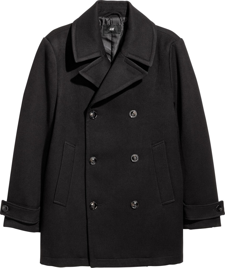

Пальто H&M 0501405 48 Черное