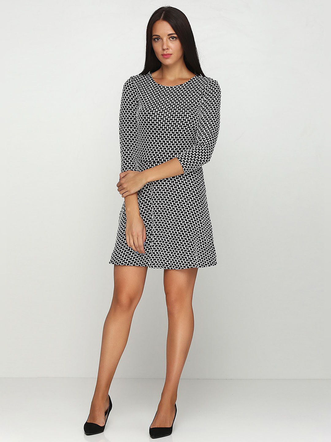 

Платье H&M 1288 S Белое с черным