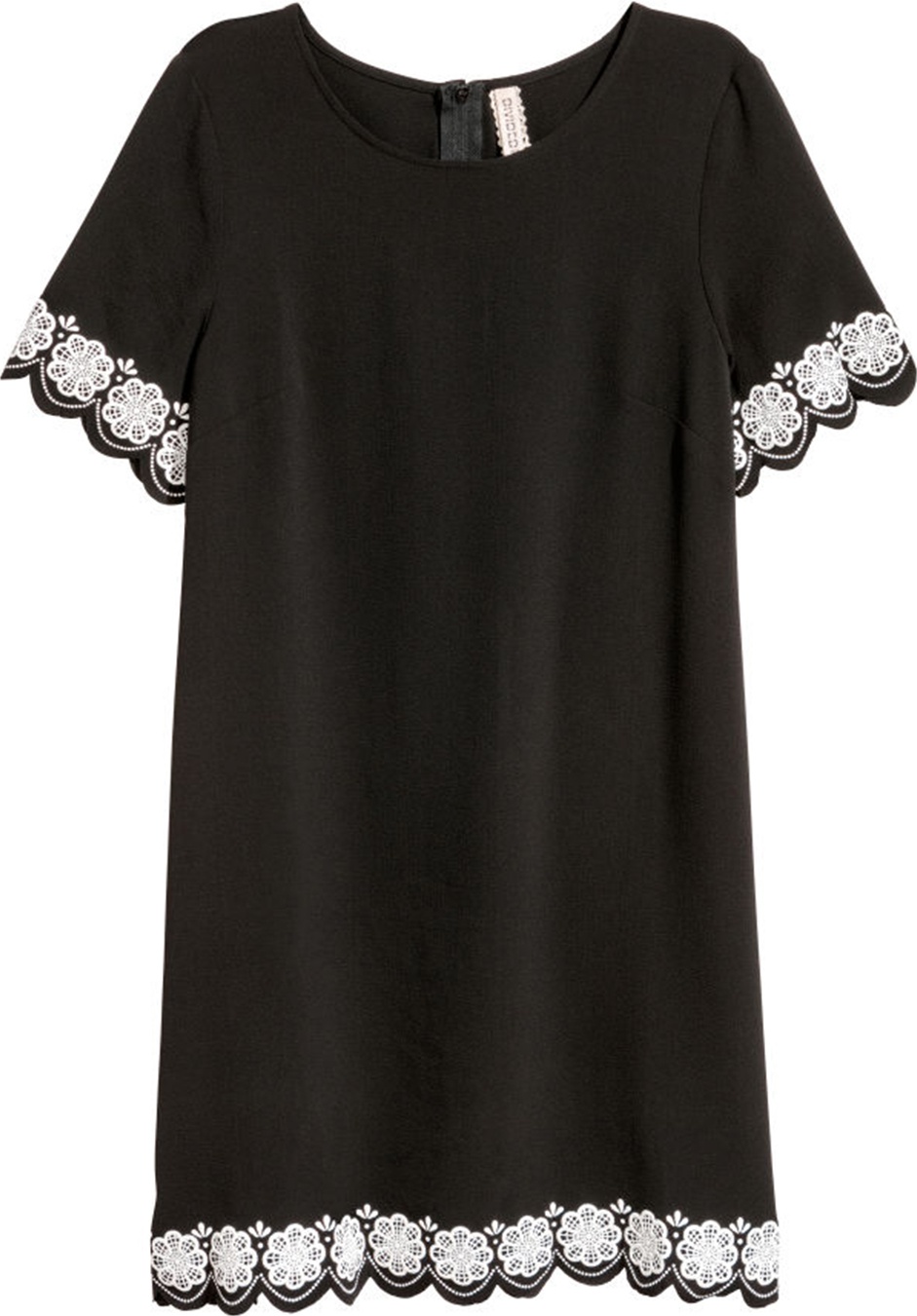 

Платье H&M 0556226_01 32 Черное с белым