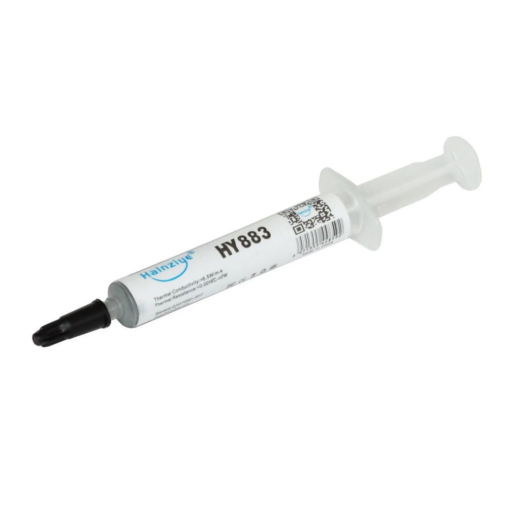 

Паста термопроводная HY-883 3g, шприц, Grey, >6,5W/m-K,