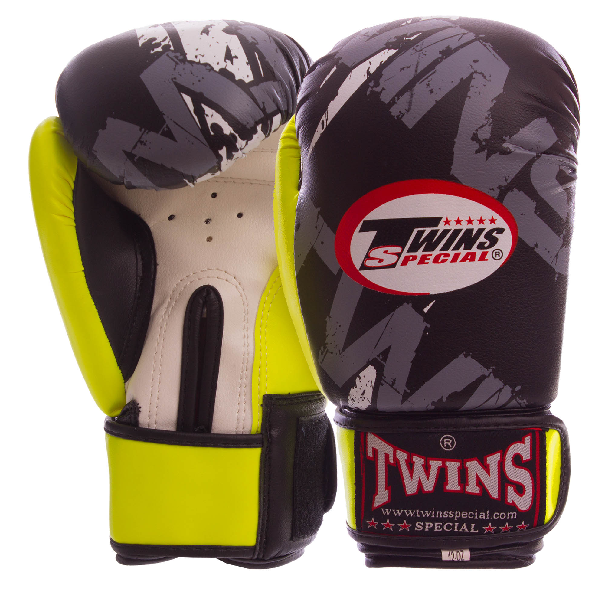

Перчатки боксерские PVC на липучке TWINS зелёные, Размер 8oz
