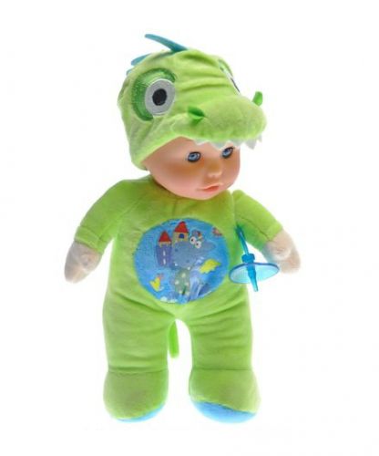 

Кукла-пупс музыкальная WL Toys в костюме динозавра (1807D)