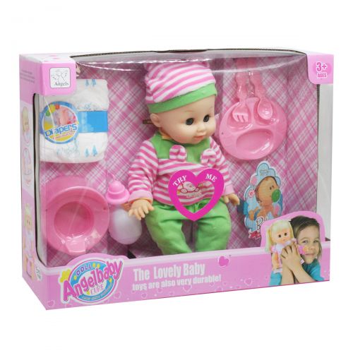 

Кукла-пупс WL Toys Angel Baby 30 см с горшком и набором для еды (вид 3) (sv-72)