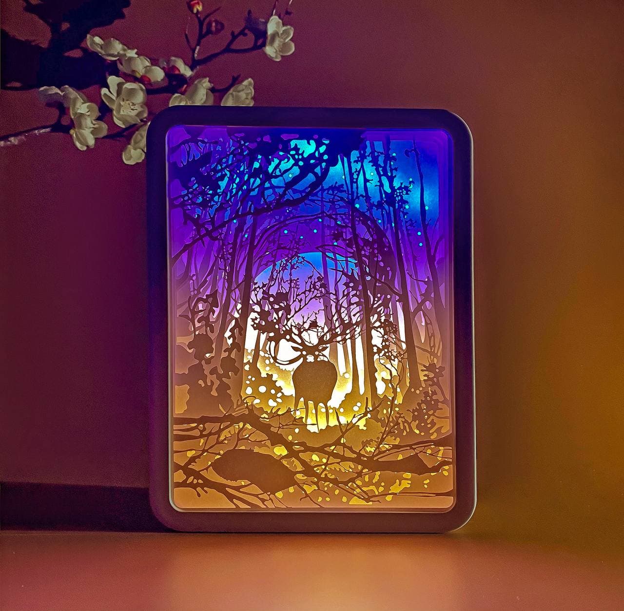 

3D настольная картина-ночник "Сказочный лес" 3DTOYSLAMP