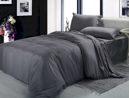 

Простынь натяжная U-tek Home Sateen Iron Grey Stripe 90x200