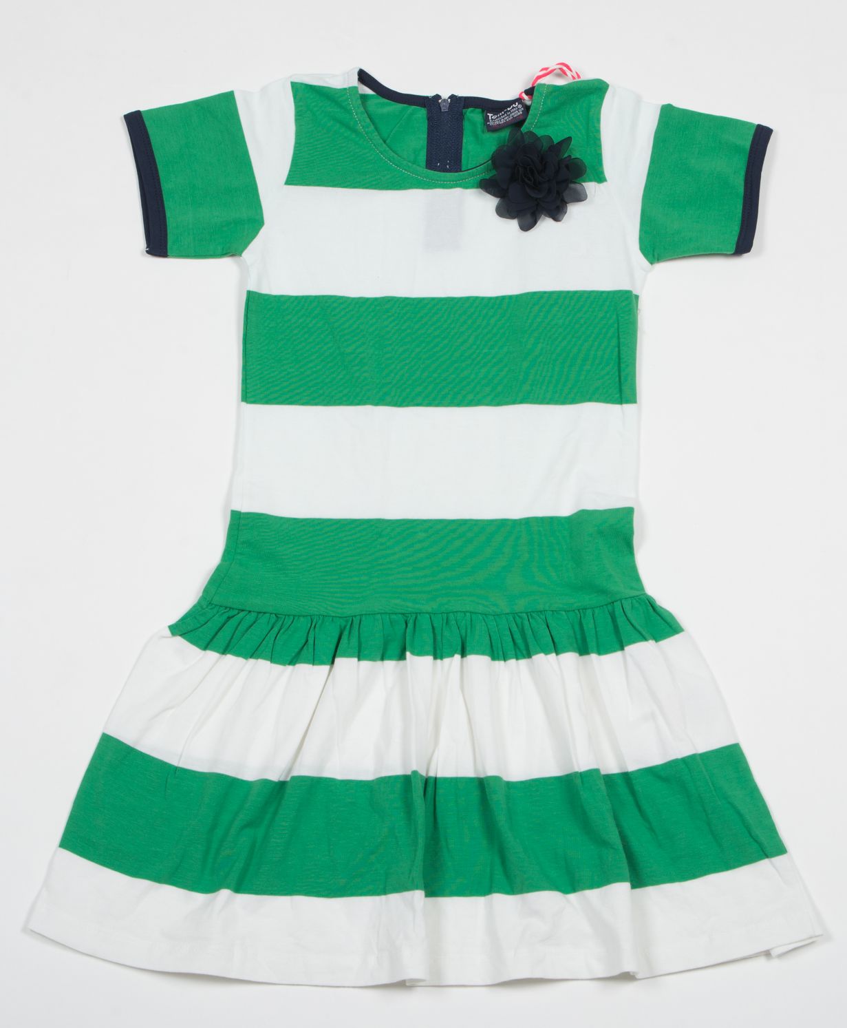 Акція на Дитяче плаття для дівчинки Tom-Du Thilde 80-86 см Біле із зеленим від Rozetka