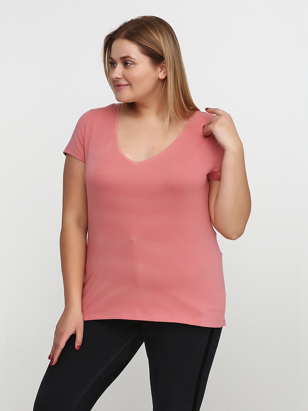 

Футболка H&M 0215248_01 M Розовая