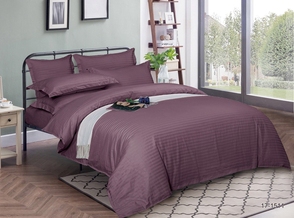 

Простынь натяжная U-tek Home Bordo Stripe 120x190
