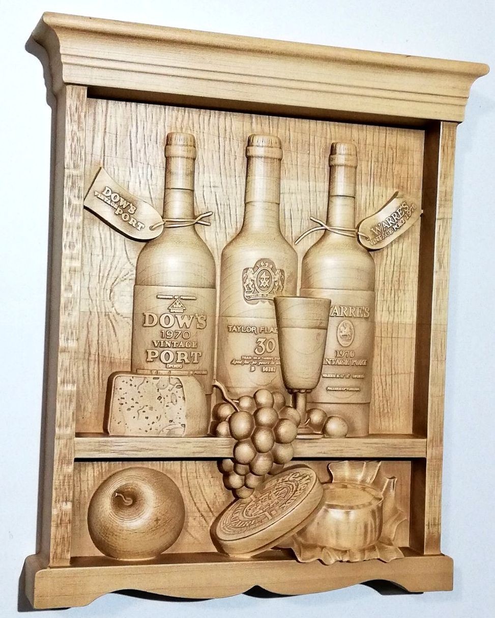 

Картина из дерева ART-3D-WOOD Вино-1