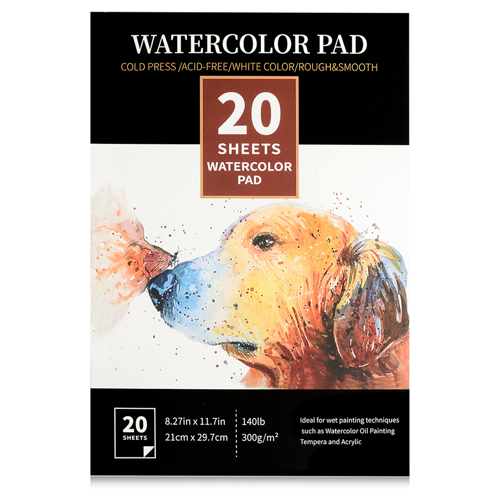 

Бумага для акварели Watercolor Pad А4 21 x 29.7 см, 300 г/мг 20 листов