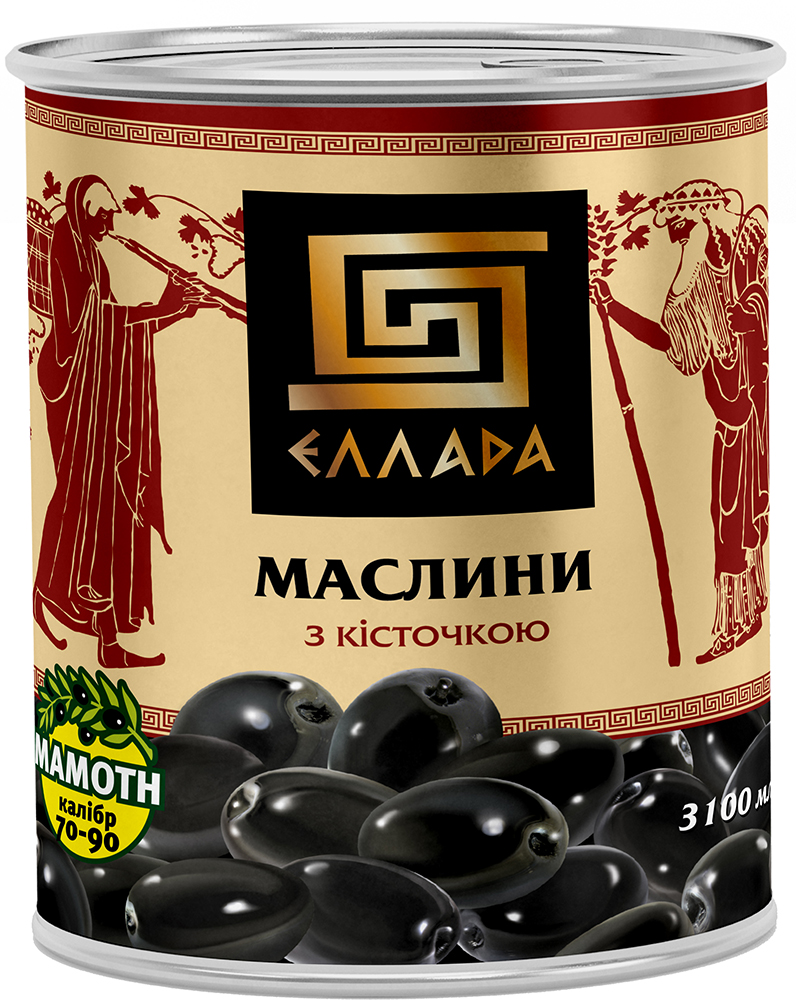 Маслины с косточкой Ellada 3.1 л (4820104250622) – ROZETKA | Купить ...