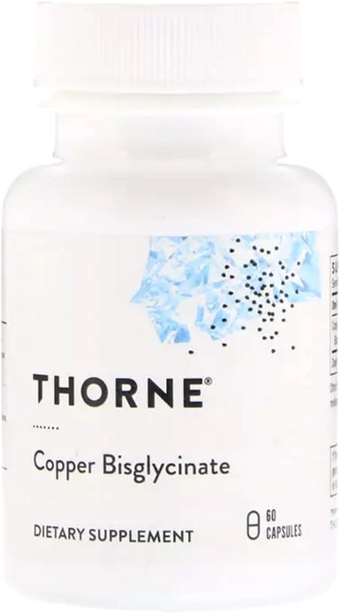 

Витамины Thorne Research Медь (Бисглицинат), Copper Bisglycinate, 60 капсул (693749003410)