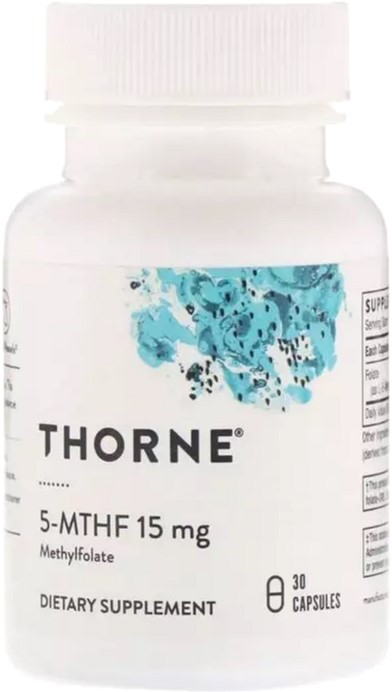 

Витамины Thorne Research Фолиевая Кислота, Метилфолат, 5-MTHF, 15 мг, 30 капсул (693749006626)