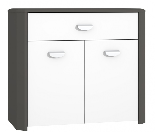 

Тумба в гостинную HEYK221 Hey Forte Серый Матовый + Белый