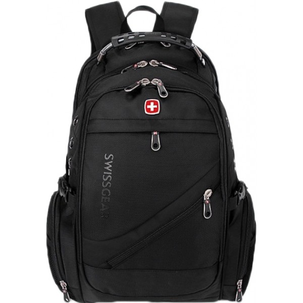 

Рюкзак городской SwissGear с отделением для ноутбука 35 л Черный + чехол от дождя (S-005140)