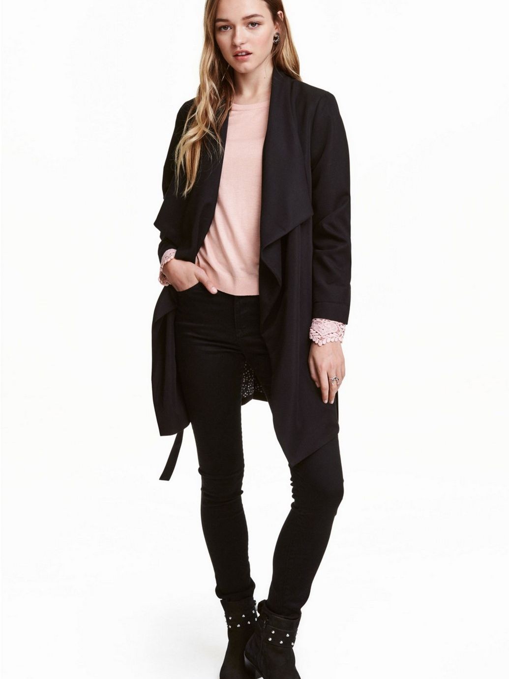 

Плащ H&M 320686  Черный, Плащ H&M 320686 36 Черный