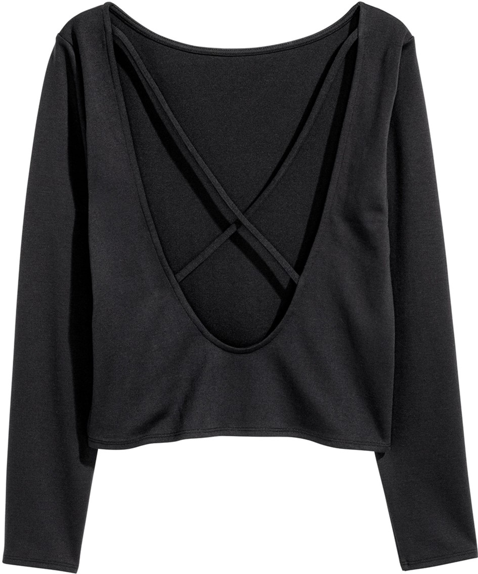 

Лонгслив H&M 452211 S Черный