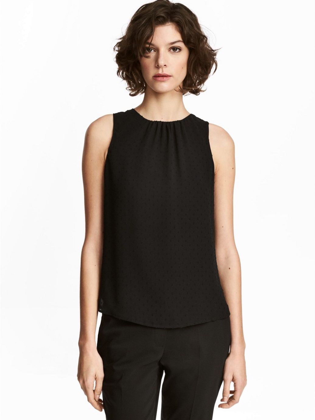 

Блузка H&M 483257  Черная, Блузка H&M 483257 32 Черная