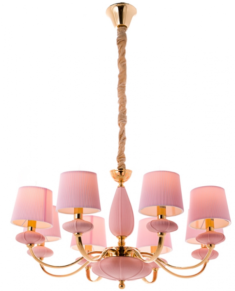 

Люстра Slava подвесная светло-розовая на 6 ламп (BL002/6pink) (KA00004)