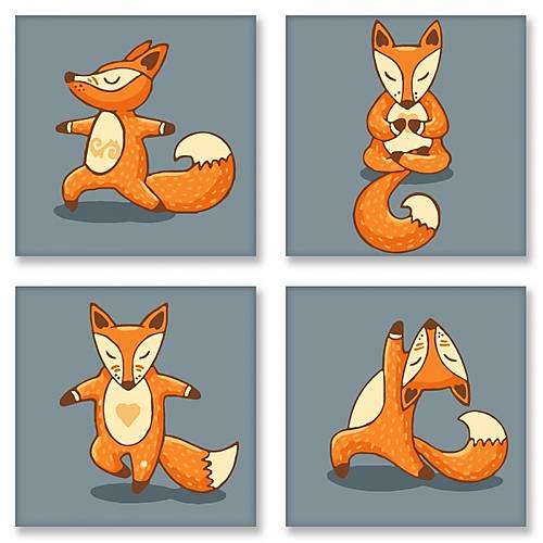 

Картина по номерам «Полиптих: Yoga-fox» Идейка (KNP011)