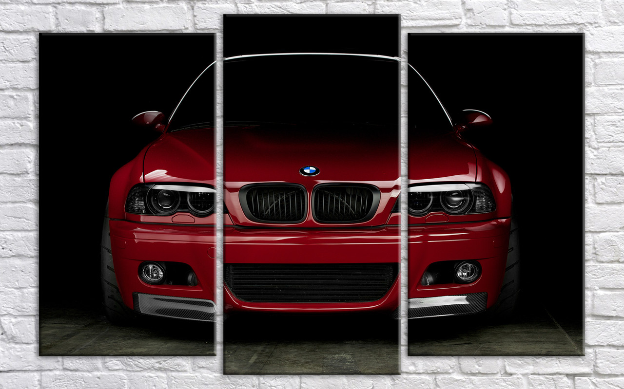 

Модульная картина на холсте Holst Art из 3-х частей BMW 106х160 см