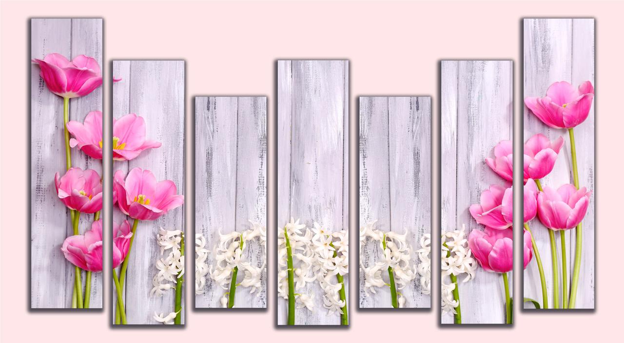 

Модульная картина на холсте Holst Art из 6-ти частей Цветы 100х150 см