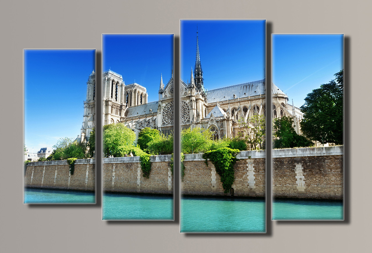 

Модульная картина на холсте Holst Art из 4-х частей Notre-Dame de Paris 59,5х90 см