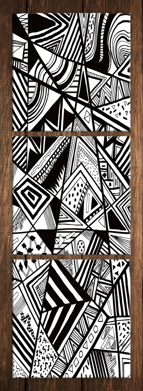 

Модульная картина на холсте Holst Art из 3-х частей Абстракция 169х55 см