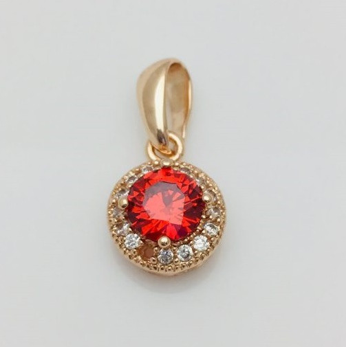 

Кулон для женщины с позолотой Jewelry Fallon Красный Циркон