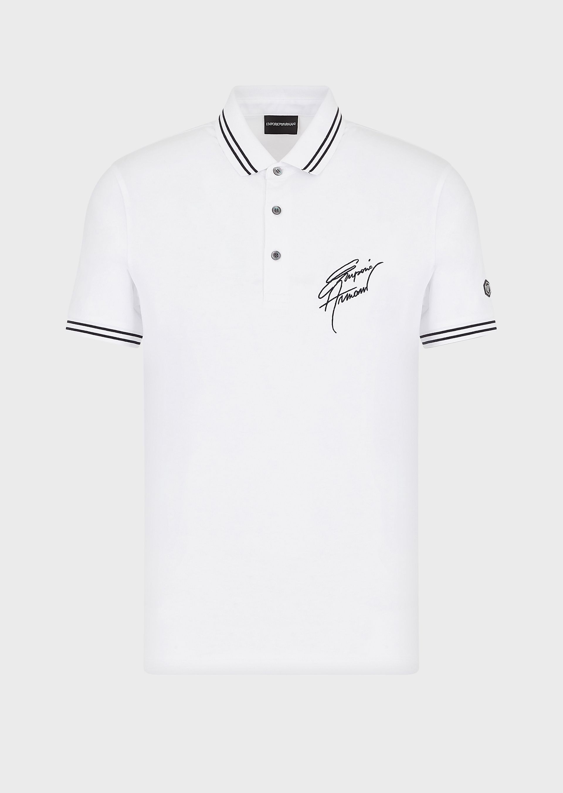 

Поло Emporio Armani XL Белое 3H1FN4.1JCQZ