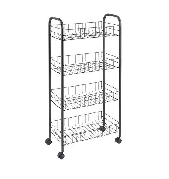 

Этажерка METALTEX ASCONA LAVA 4 уровня 41x23x84 см черное покрытие Touch-Therm
