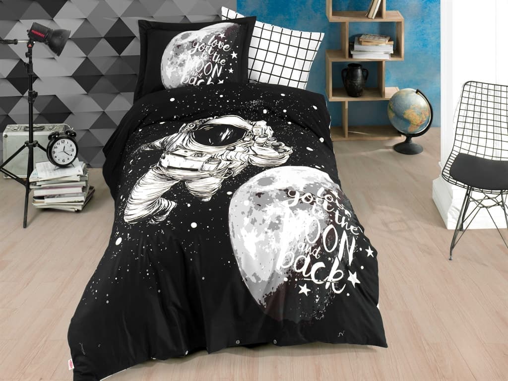 

Комплект постельного белья HOBBY Poplin Galaxy серый 160х220 см/1х50х70