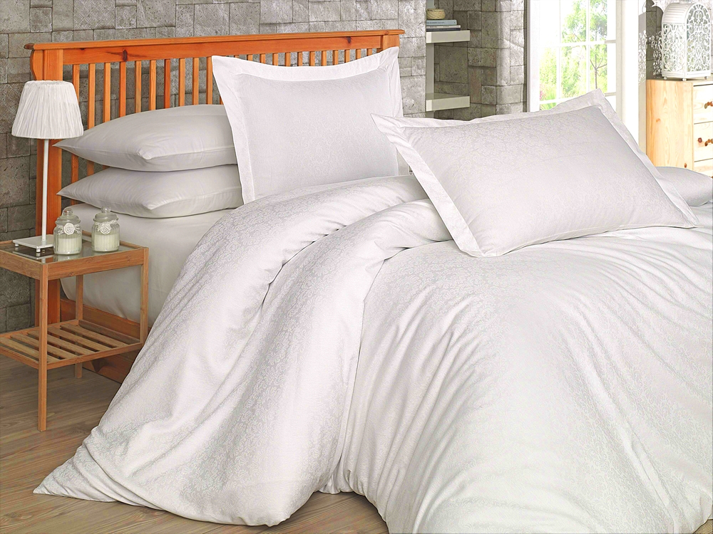 

Комплект постельного белья HOBBY Exclusive Sateen Diamond Damask кремовый 200х220 см/2х50х70 см+2х70х70